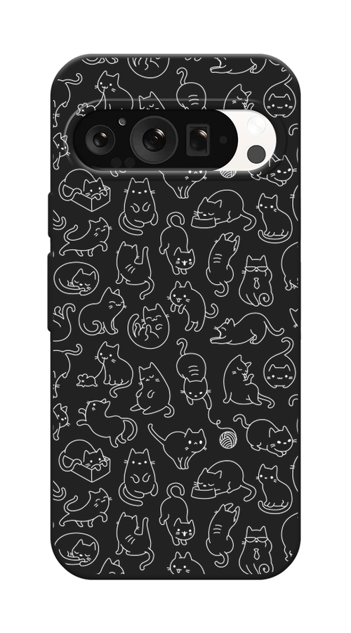 

Чехол Awog на Google Pixel 9 Pro "Шкодливые котики", Прозрачный;бежевый, 272052-1