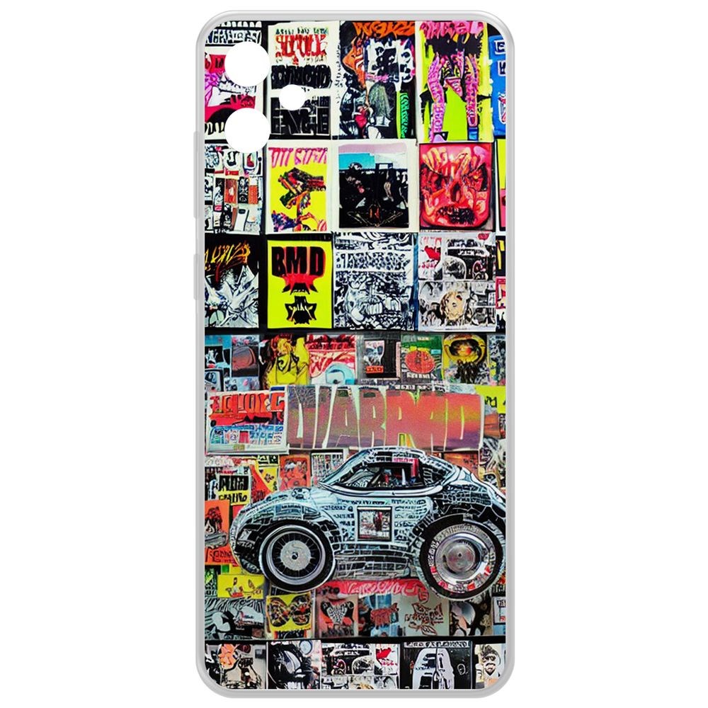 

Чехол-накладка Krutoff Clear Case Автопамфлет для Samsung Galaxy A05, Прозрачный