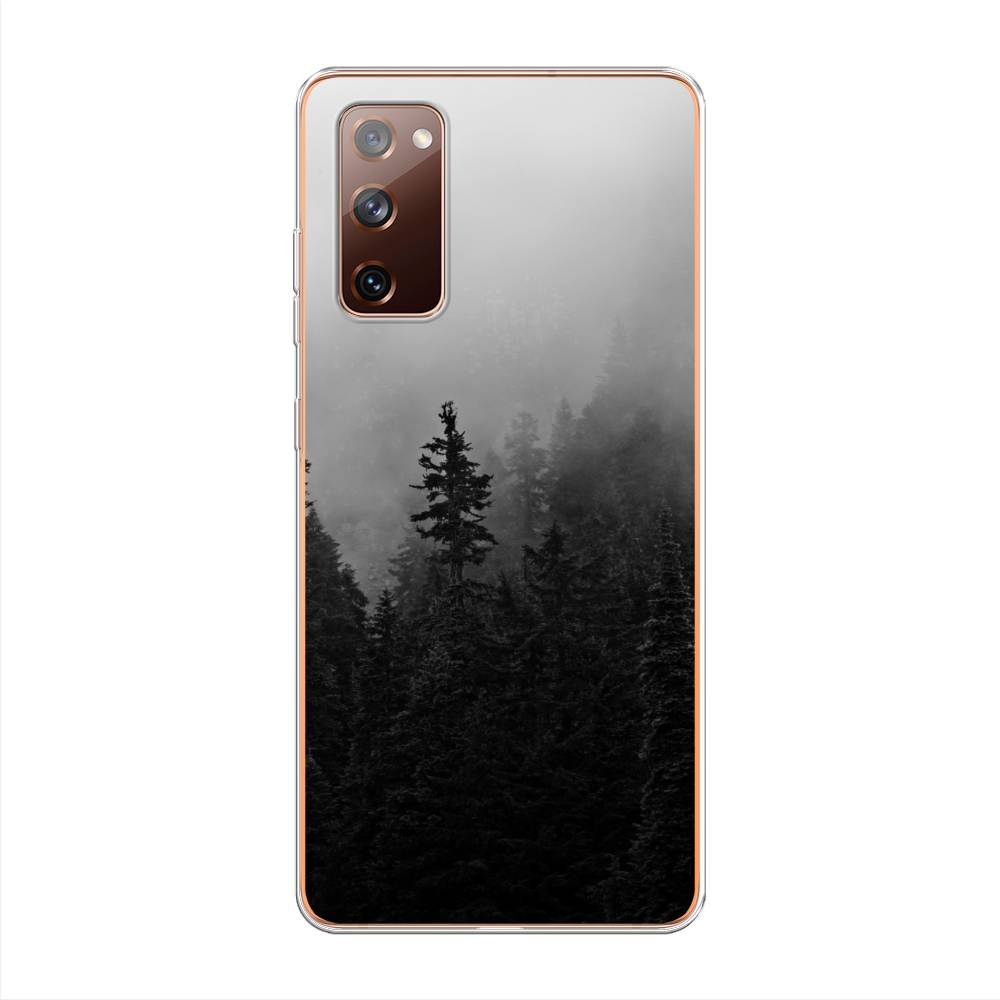 

Чехол на Samsung Galaxy S20 FE "Туманный лес", Серый;черный, 2101350-2