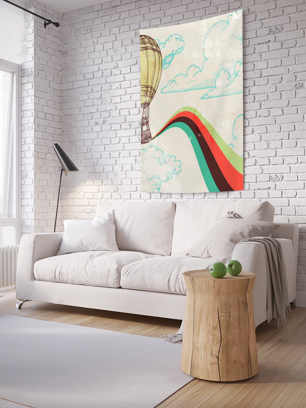 

Вертикальное фотопанно на стену JoyArty Шар и радужный след 150x200 см, Шар и радужный след