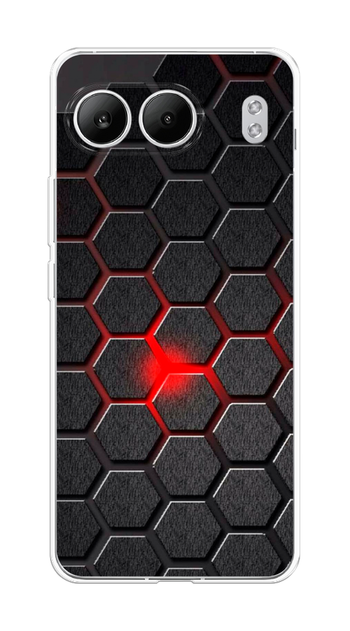 

Чехол на OnePlus Nord 4 5G "Соты красные", Красный;черный;серый, 155250-1
