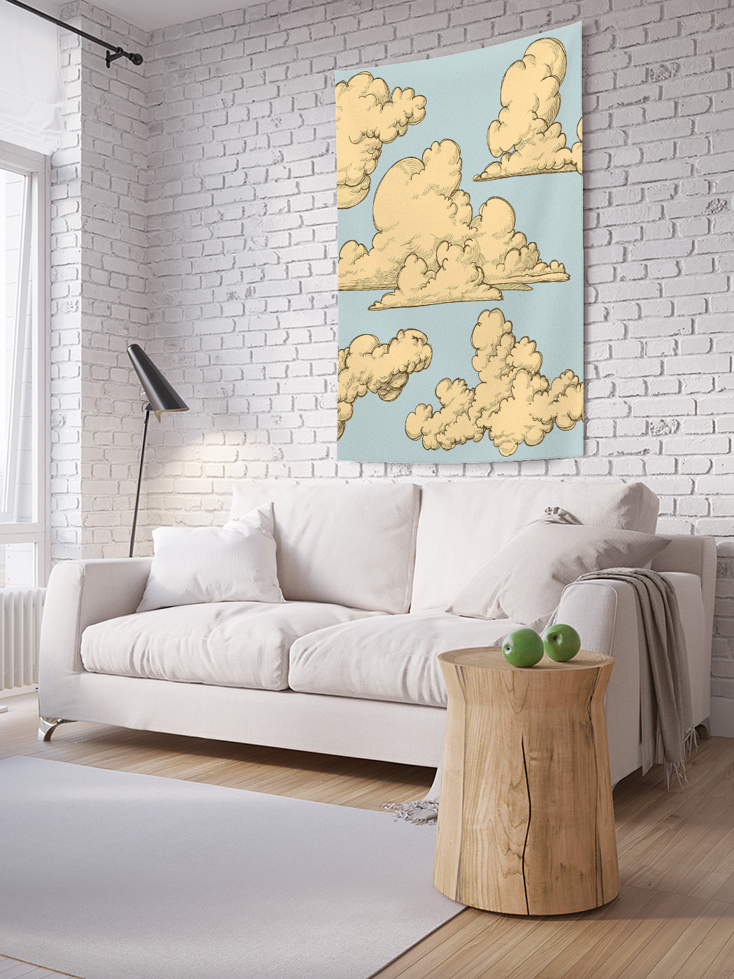 

Вертикальное фотопанно на стену JoyArty Кудрявые облака 150x200 см, Кудрявые облака