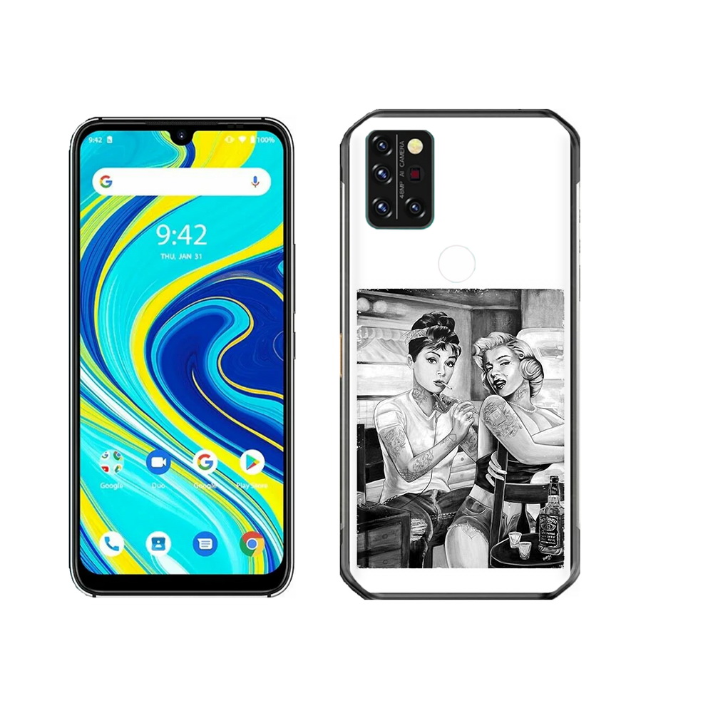 

Чехол MyPads Tocco для Umidigi A7 Pro тату мастер, Прозрачный, Tocco