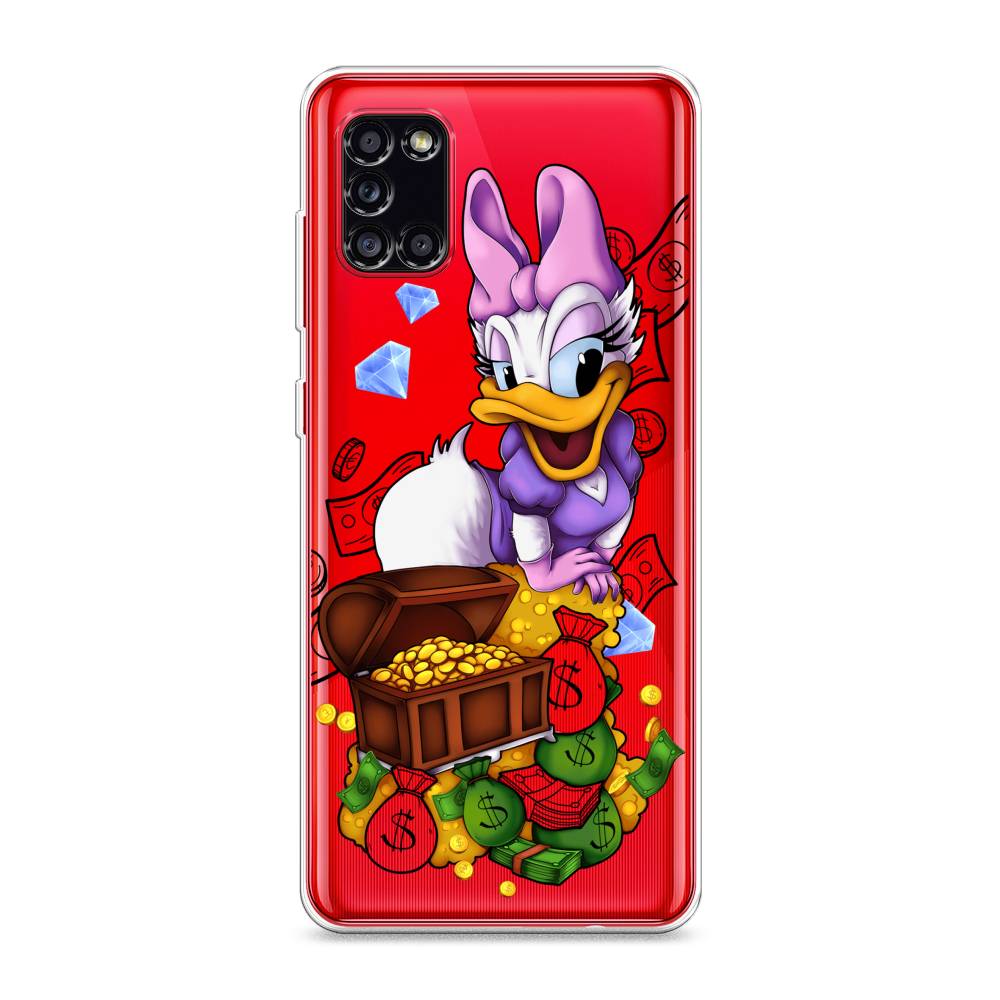 

Чехол на Samsung Galaxy A31 "Rich Daisy Duck", Коричневый;белый;фиолетовый, 2100350-6