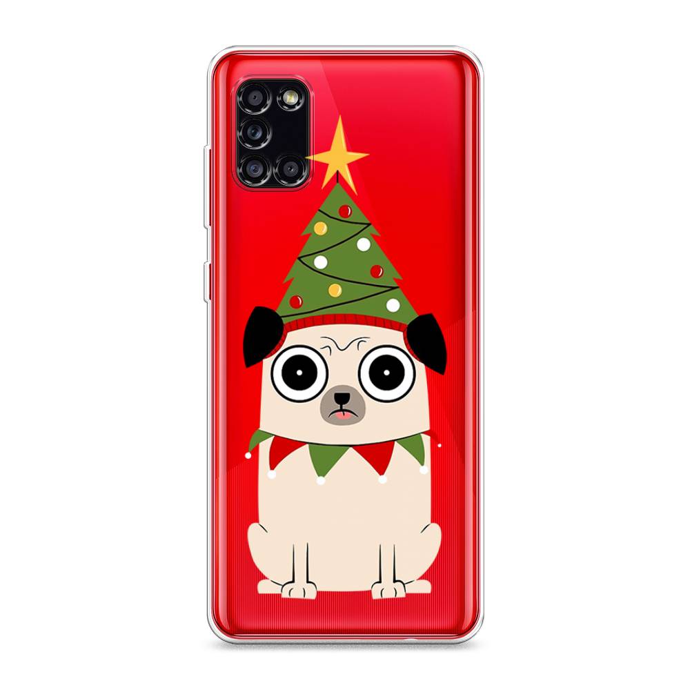 

Чехол для Samsung Galaxy A31 "Собачка с ёлочкой", Бежевый;красный;зеленый, 2100350-1
