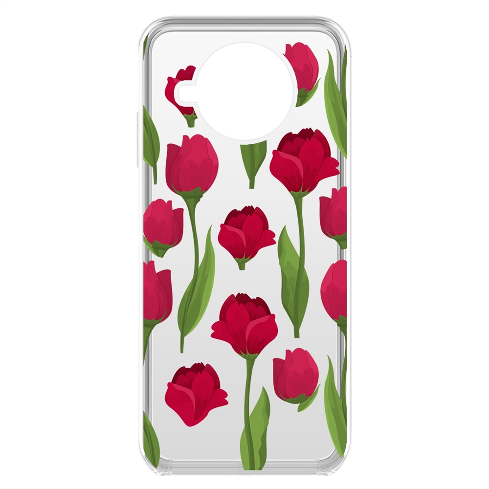 

Чехол-накладка Krutoff Clear Case Розы паттерн для Xiaomi Mi 10T Lite