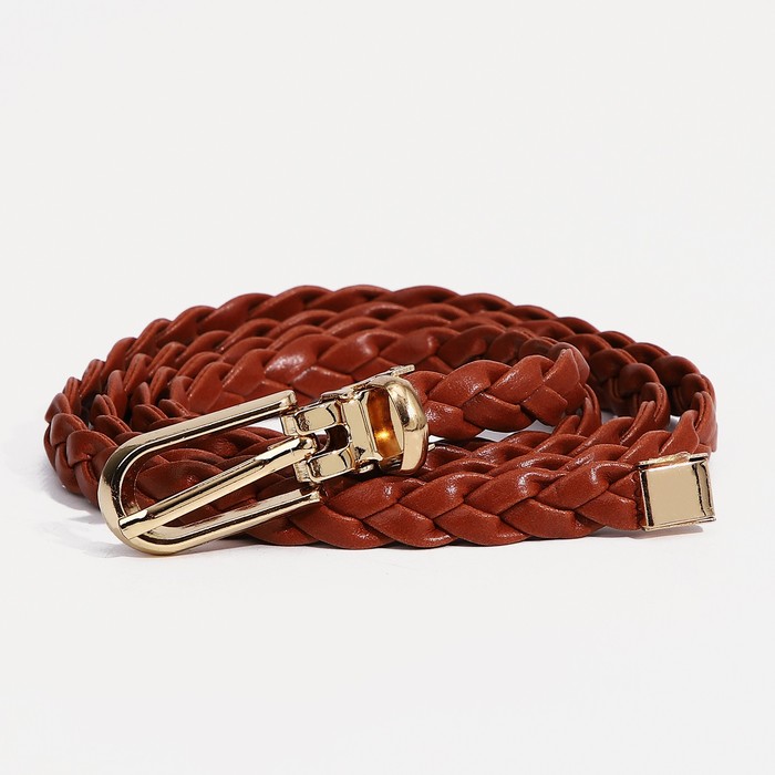 Ремень женский NoBrand 9777579 коричневый