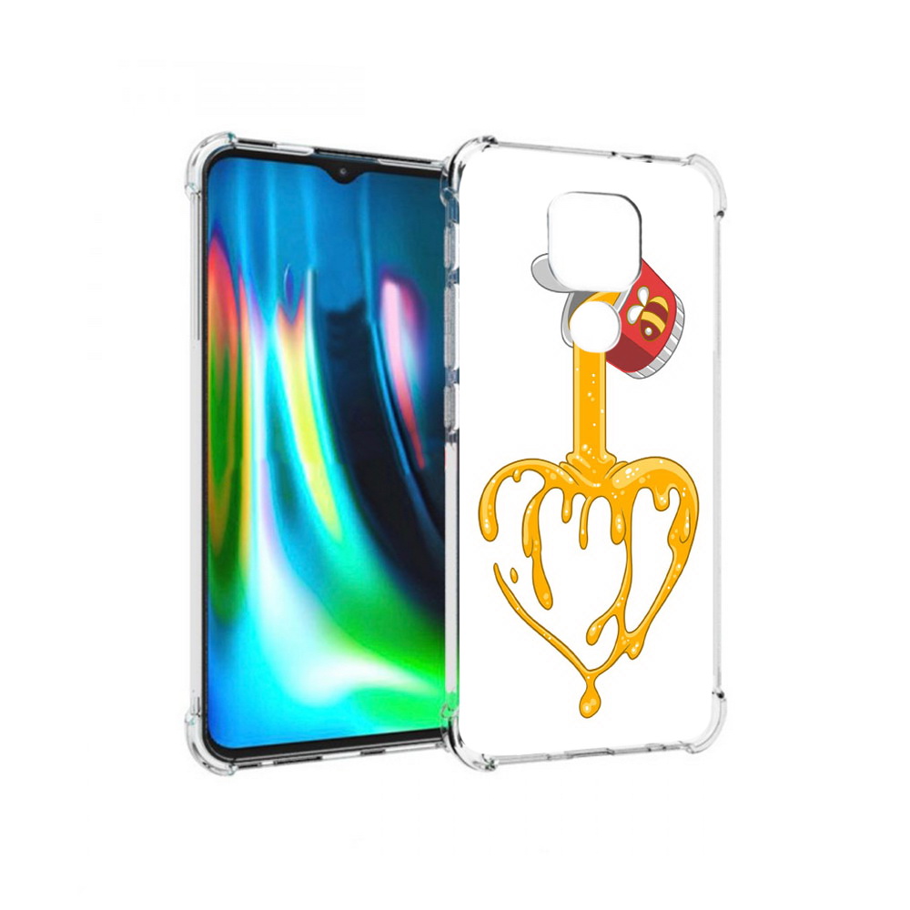 

Чехол MyPads Tocco для Motorola Moto G9 Play медовое сердце (PT227081.347.471), Прозрачный, Tocco