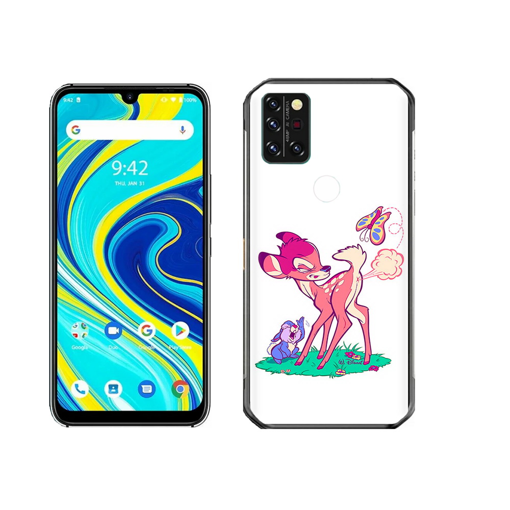 

Чехол MyPads Tocco для Umidigi A7 Pro смешной олененок, Прозрачный, Tocco