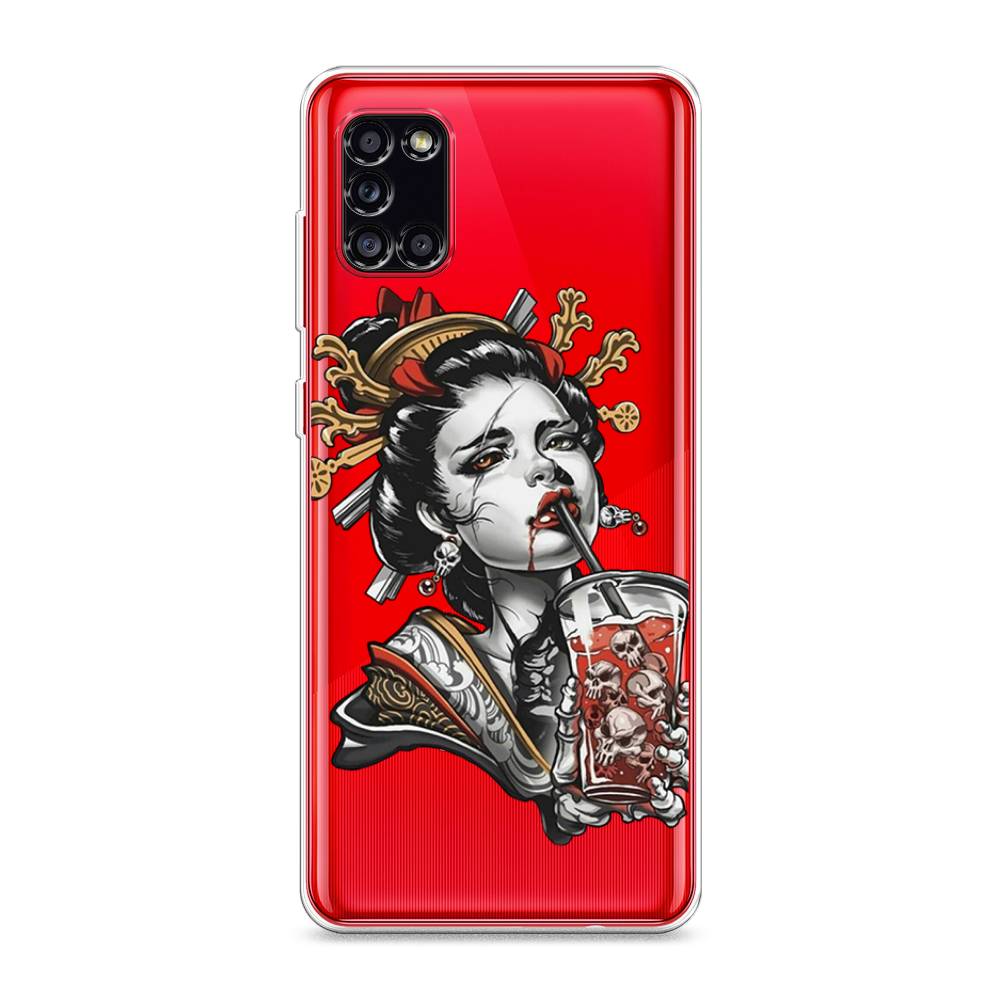 

Чехол для Samsung Galaxy A31 "Опасная гейша", Красный;черный;серый, 2100350-4