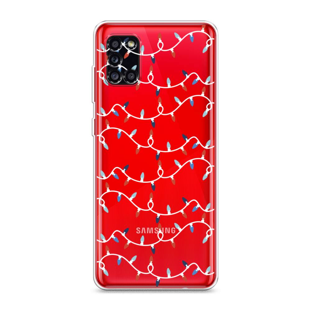 

Чехол для Samsung Galaxy A31 "Разноцветная гирлянда", Белый;красный;синий, 2100350-5