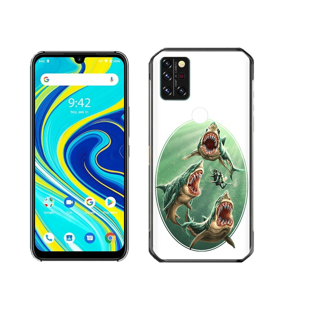 

Чехол MyPads Tocco для Umidigi A7 Pro синяя бездна, Прозрачный, Tocco