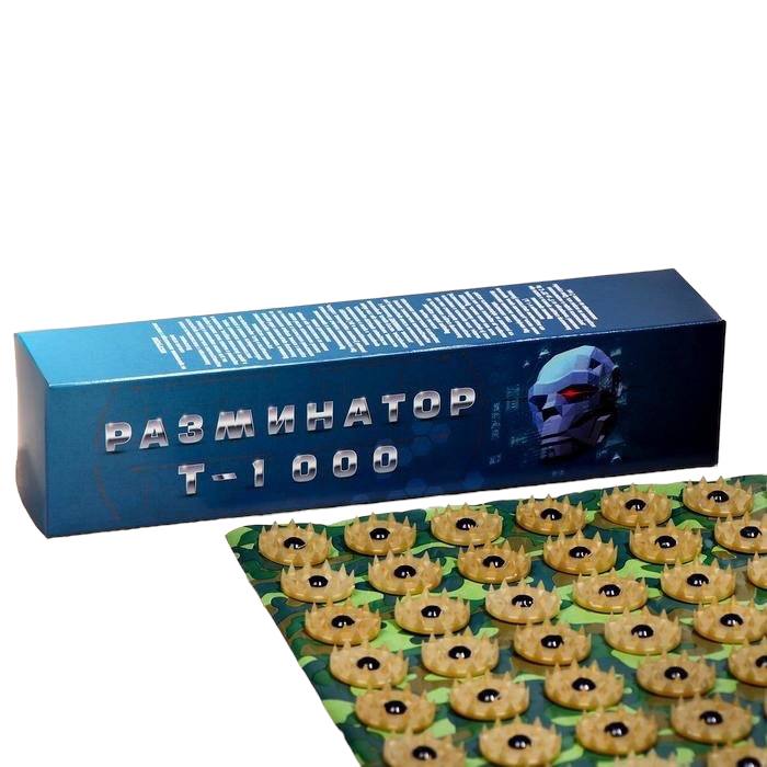 

Аппликатор Кузнецова "Разминатор Т-1000", 70 колючек, плёнка, 23 x 32 см