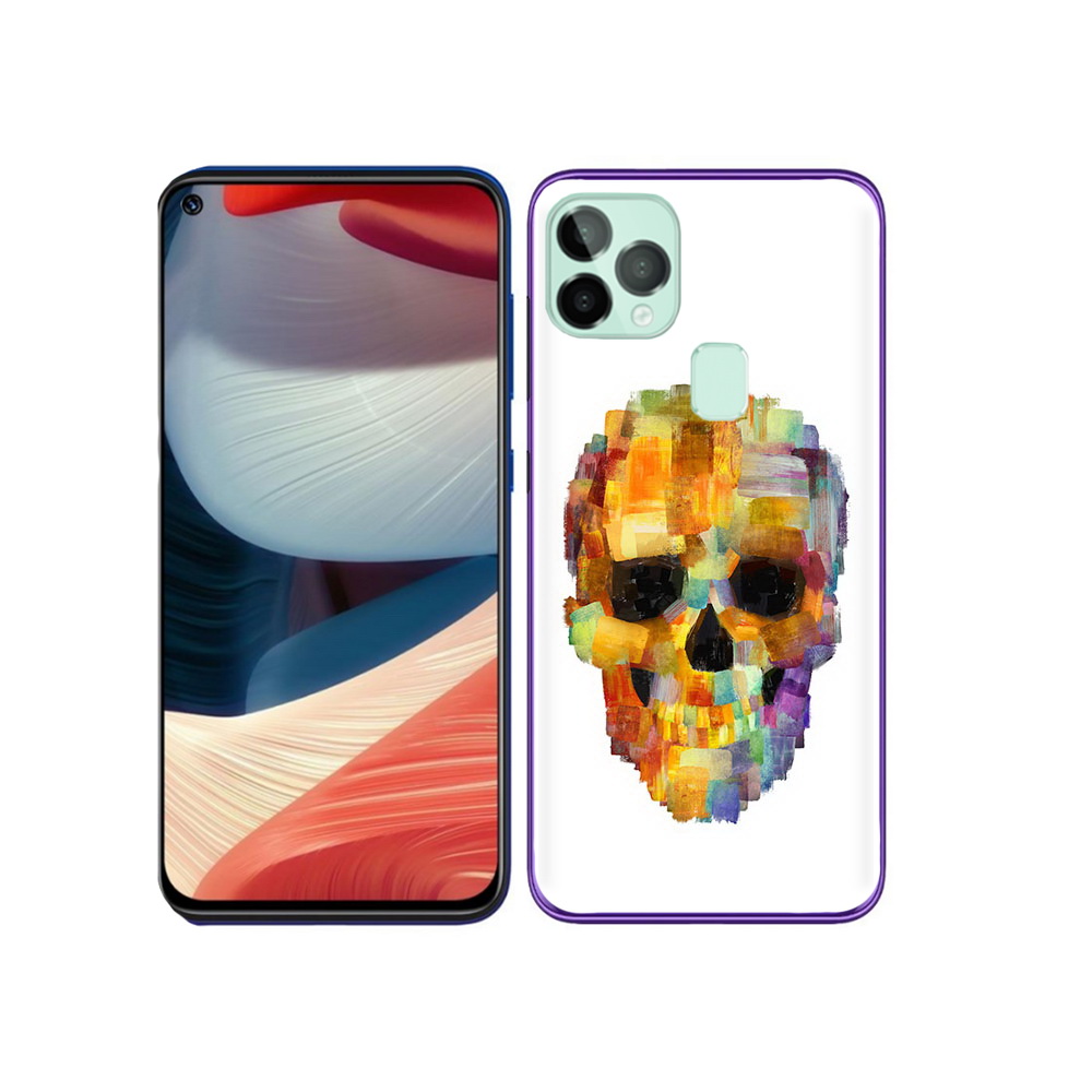 

Чехол MyPads Tocco для Oukitel C22 нарисованный череп, Прозрачный, Tocco