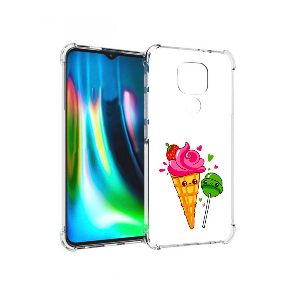 

Чехол MyPads Tocco для Motorola Moto G9 Play Вкусняшки (PT227081.347.45), Прозрачный, Tocco