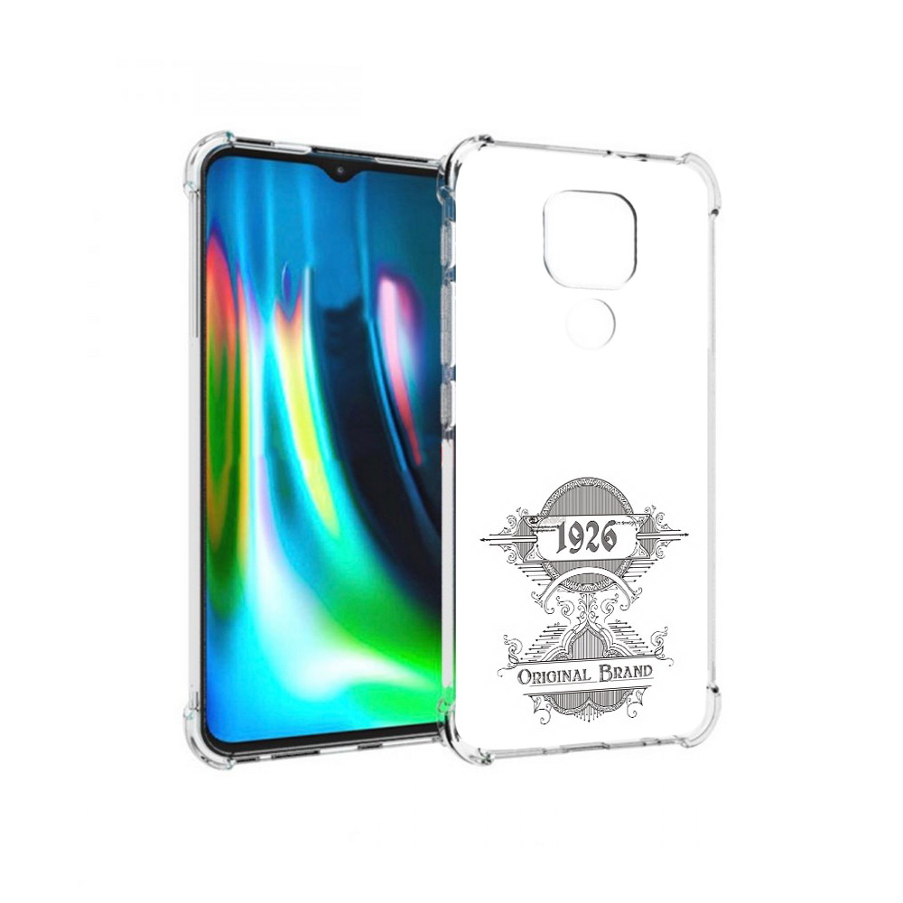 

Чехол MyPads Tocco для Motorola Moto G9 Play логотип черно белый (PT227081.347.446), Прозрачный, Tocco