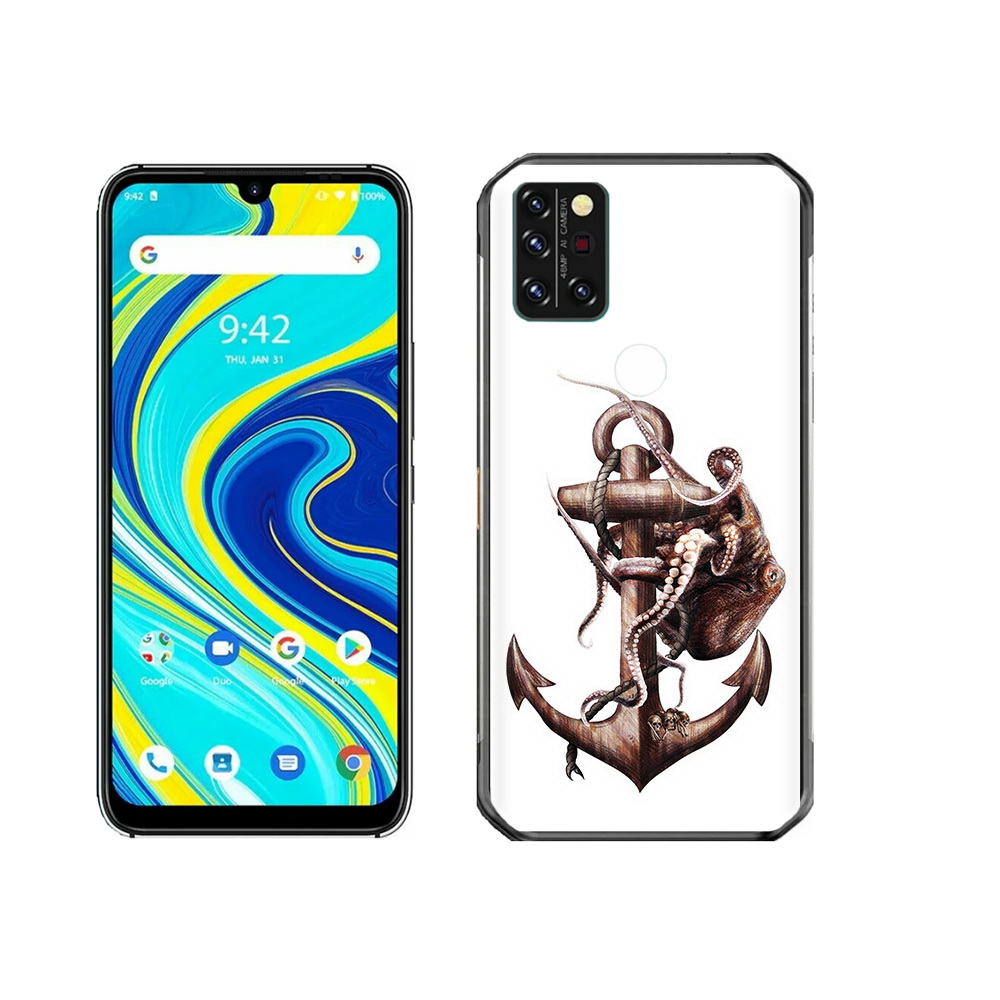 

Чехол MyPads Tocco для Umidigi A7 Pro ржавый якорь, Прозрачный, Tocco