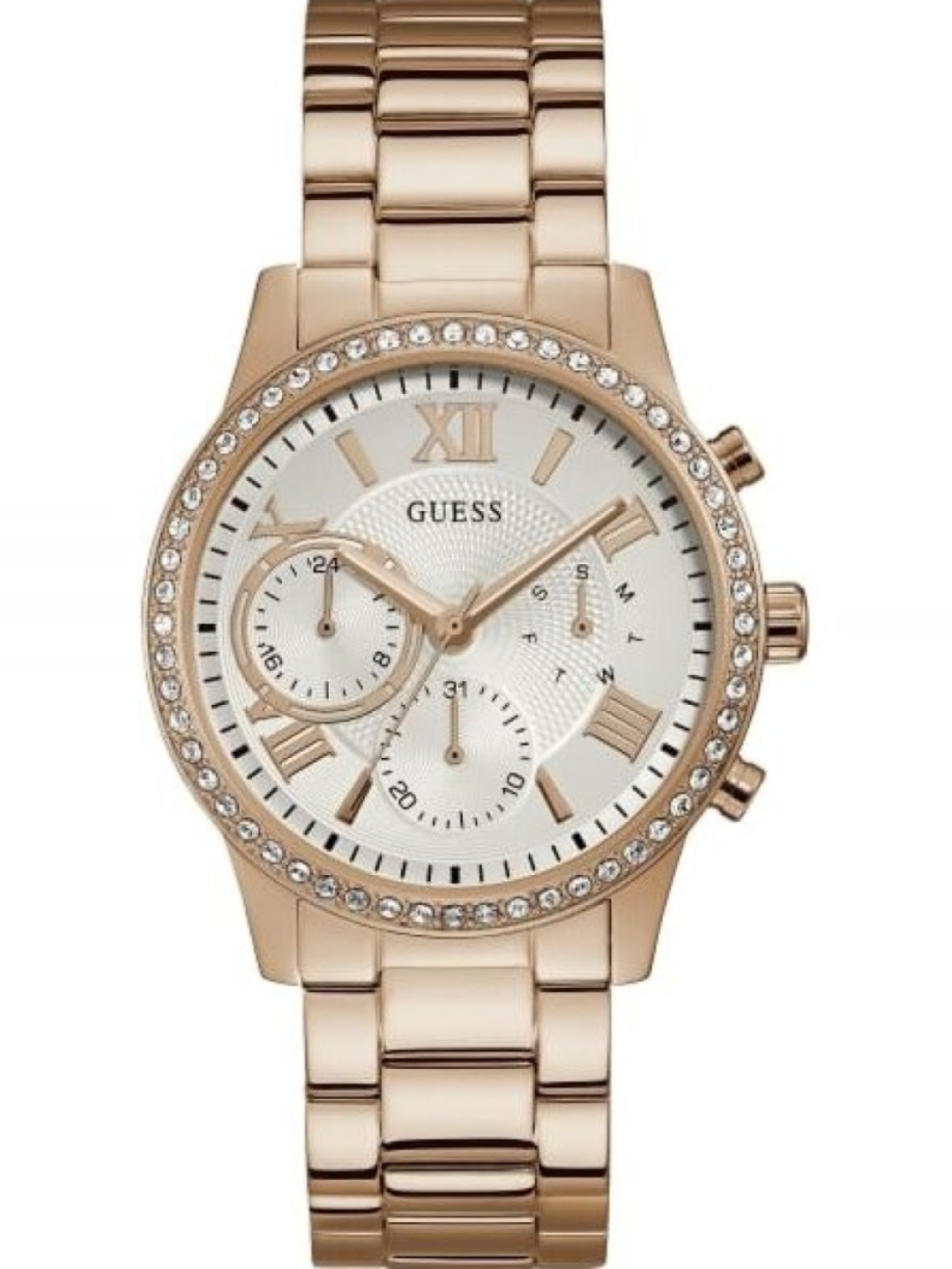 

Наручные часы женские Guess W1069 золотистые, W1069