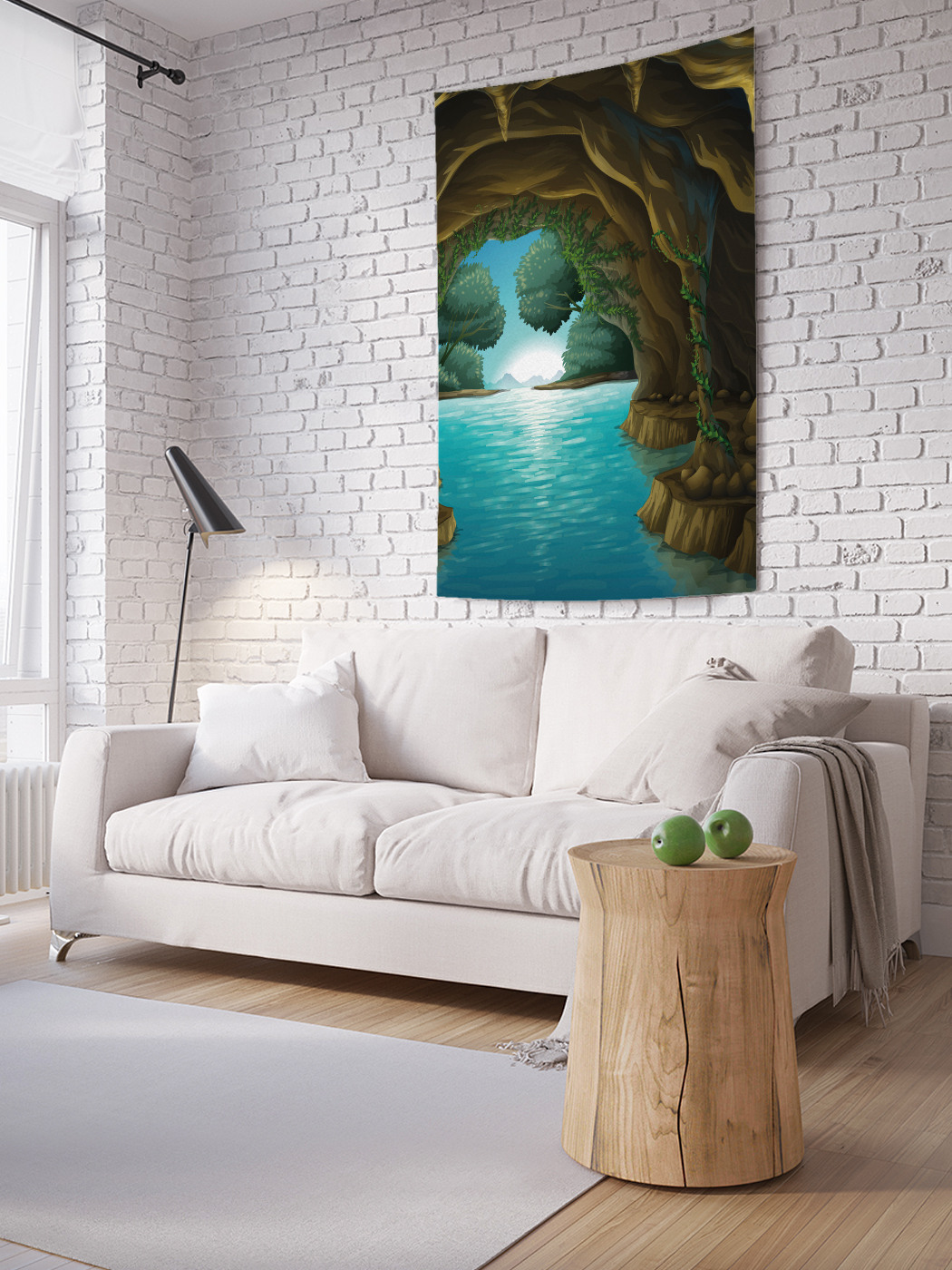 

Вертикальное фотопанно на стену JoyArty Сказочная пещера 100x150 см, Сказочная пещера