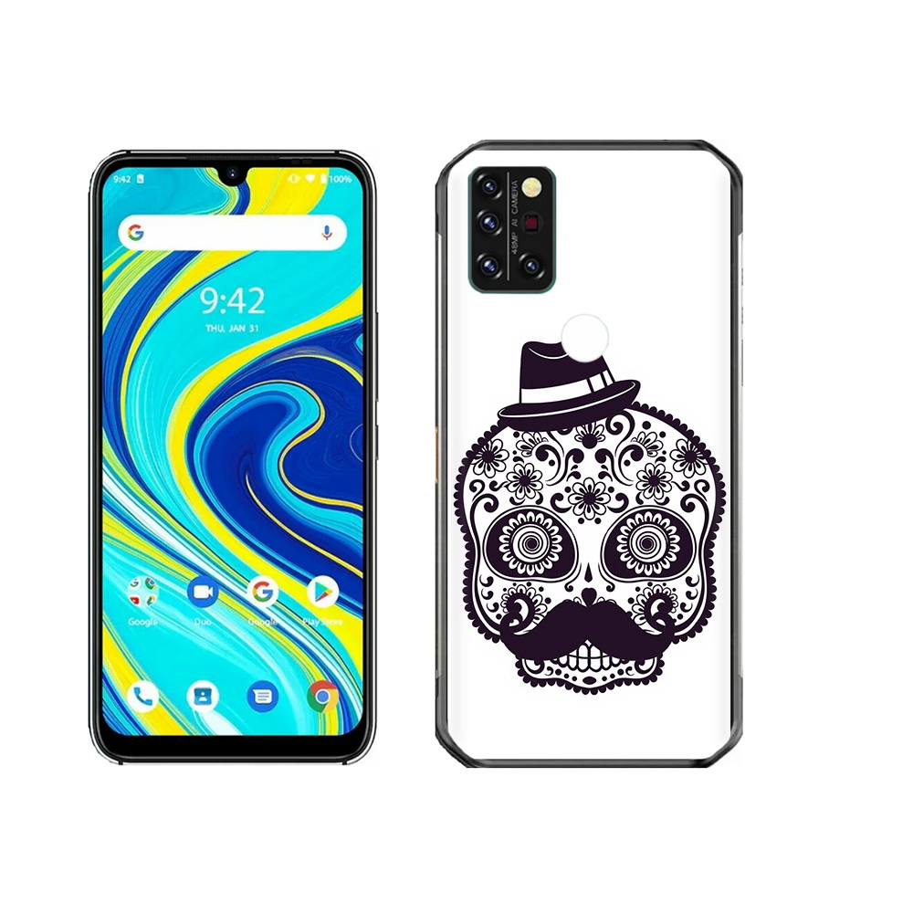 

Чехол MyPads Tocco для Umidigi A7 Pro разрисованный скелет, Прозрачный, Tocco