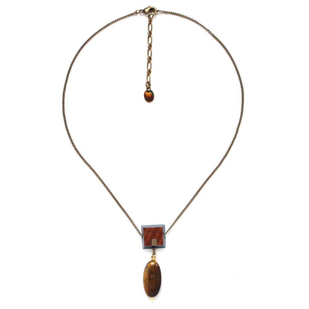 

Колье из бижутерного сплава с тигровым глазом 47,5 см Nature Bijoux NB22.2-15-42222, NB22.2-15-42222