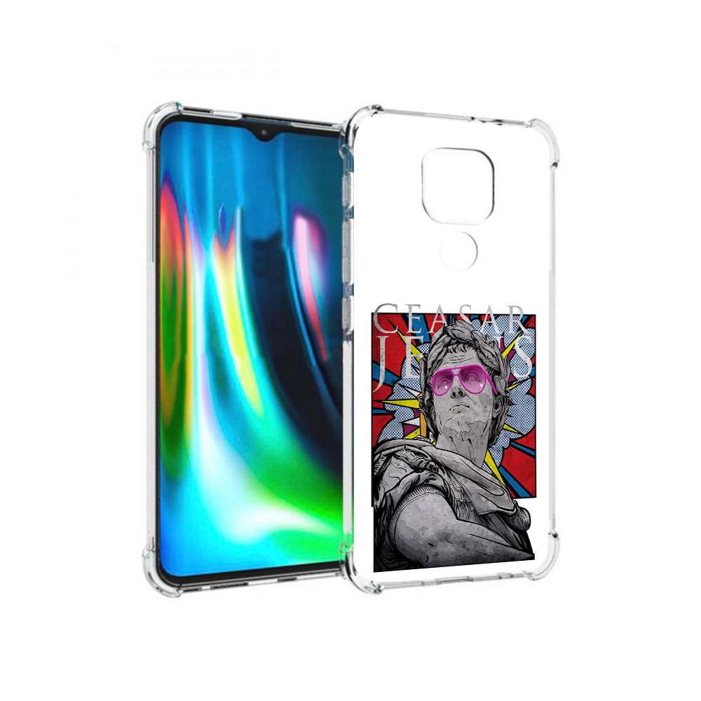 

Чехол MyPads Tocco для Motorola Moto G9 Play крутая статуя свободы (PT227081.347.423), Прозрачный, Tocco