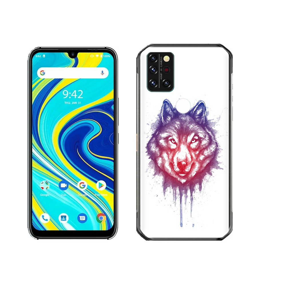 

Чехол MyPads Tocco для Umidigi A7 Pro пушистый волк, Прозрачный, Tocco