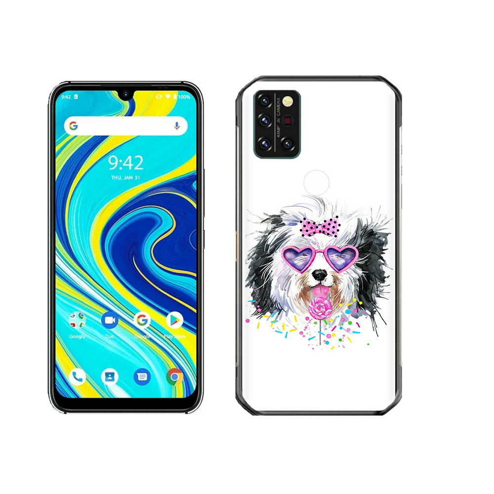 

Чехол MyPads Tocco для Umidigi A7 Pro пушистик, Прозрачный, Tocco