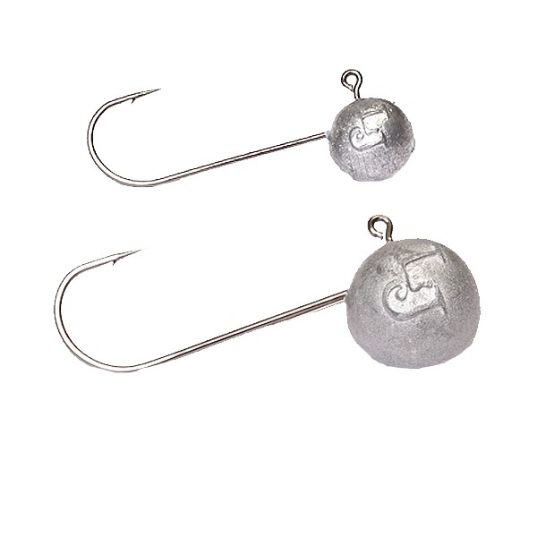

Джиг-головки MicroJig ROUND HEAD, 9г, крючок №2, набор 5шт., арт. LJMJ02-0090, Серебристый
