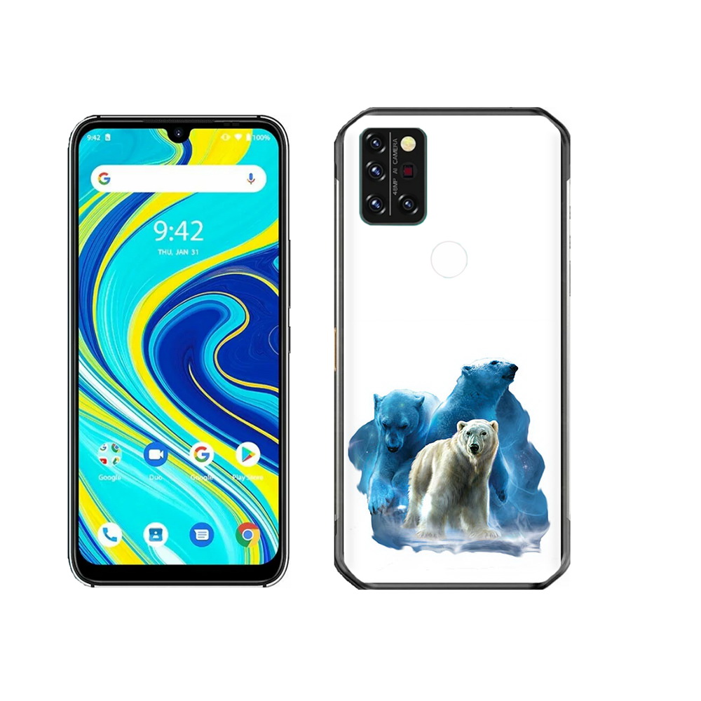 

Чехол MyPads Tocco для Umidigi A7 Pro полярный медведь, Прозрачный, Tocco