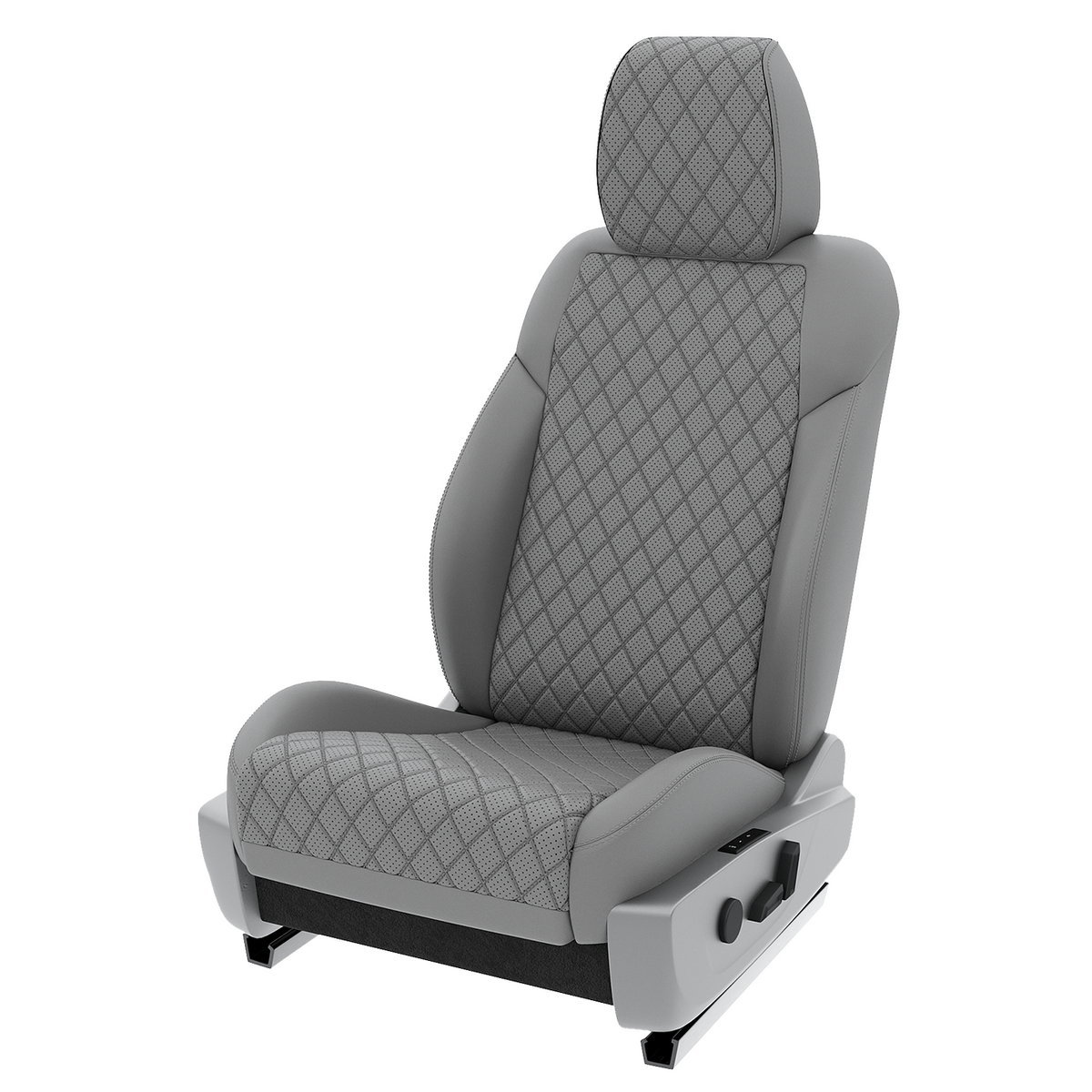 

Чехлы на сиденья Automobiler для Ford Escape 3 2012-2020 A-A-1010F2S384 Экокожа ромб Серый, A-A-1010