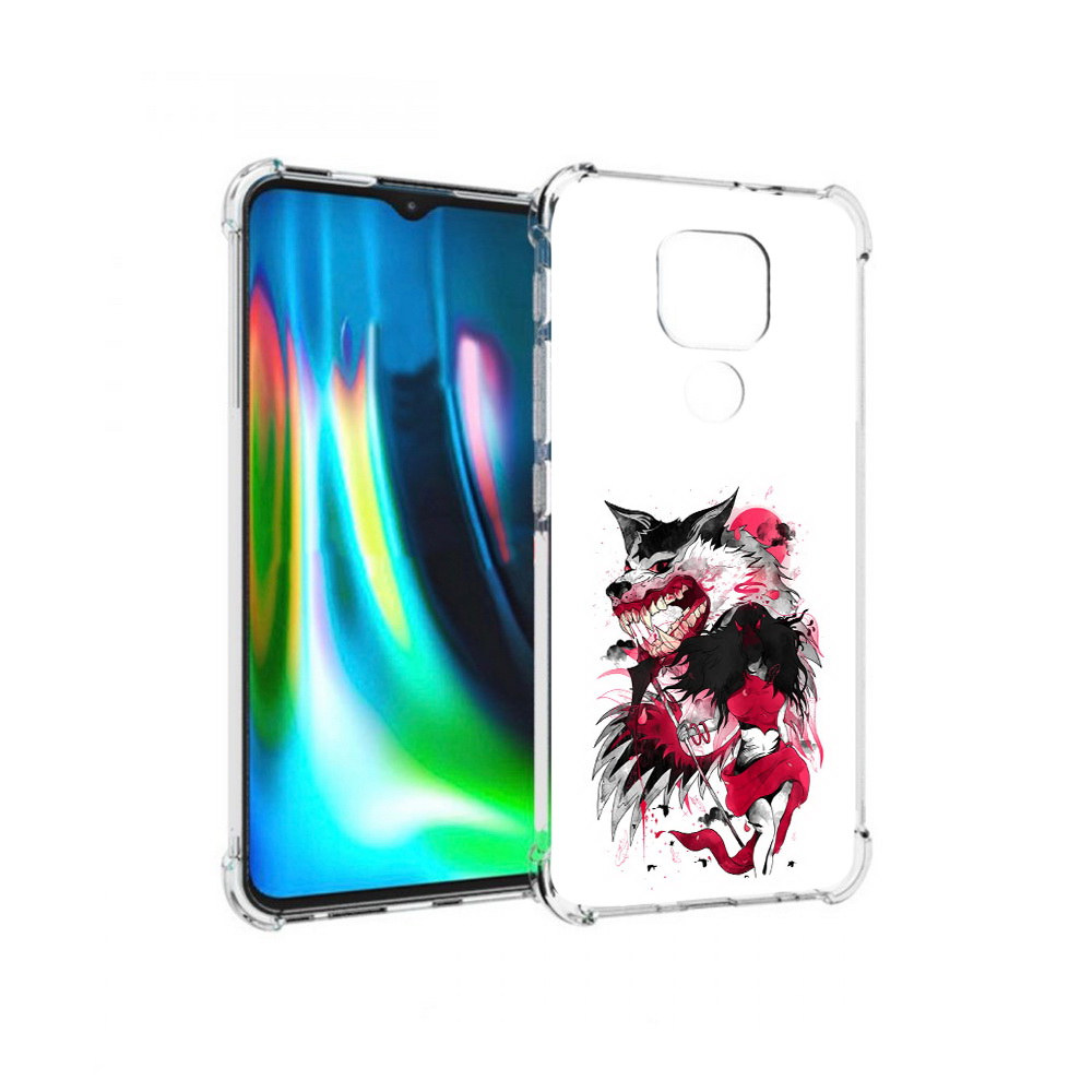 

Чехол MyPads Tocco для Motorola Moto G9 Play красная шапочка (PT227081.347.410), Прозрачный, Tocco