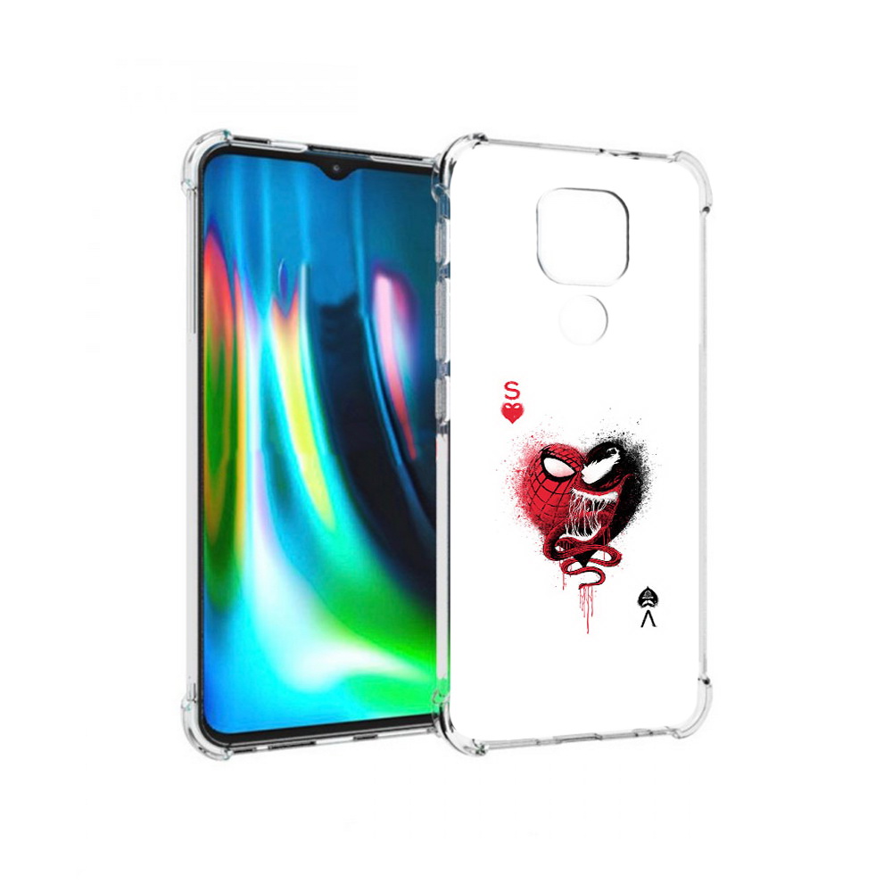 

Чехол MyPads Tocco для Motorola Moto G9 Play Веном (PT227081.347.41), Прозрачный, Tocco