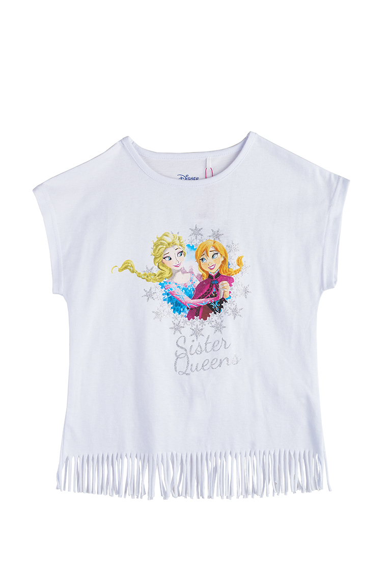 фото Футболка детская disney frozen ss20fr1001346 белый р.104