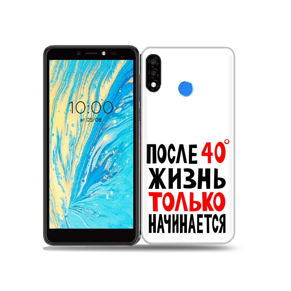 

Чехол MyPads Tocco для BQ 5740G Spring после 40 жизнь начинается, Прозрачный, Tocco