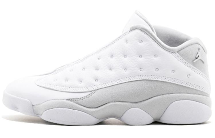 

Кроссовки унисекс Jordan Air Jordan 13 Retro Low Pure Platinum белые 44.5 EU, Белый, Air Jordan 13 Retro Low Pure Platinum