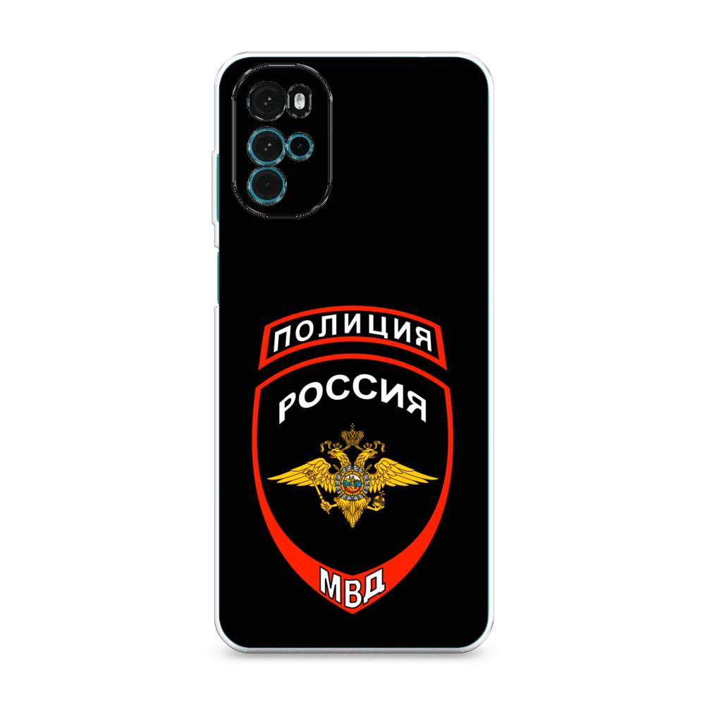 фото Силиконовый чехол "полиция шеврон" на motorola moto g22 awog