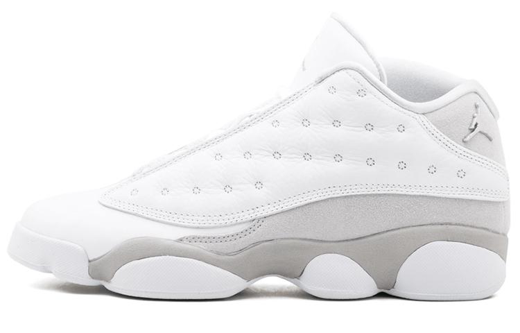 

Кроссовки унисекс Jordan Air Jordan 13 Retro Low Pure Platinum GS белые 38.5 EU, Белый, Air Jordan 13 Retro Low Pure Platinum GS