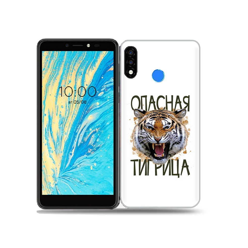 

Чехол MyPads Tocco для BQ 5740G Spring опасная тигрица, Прозрачный, Tocco