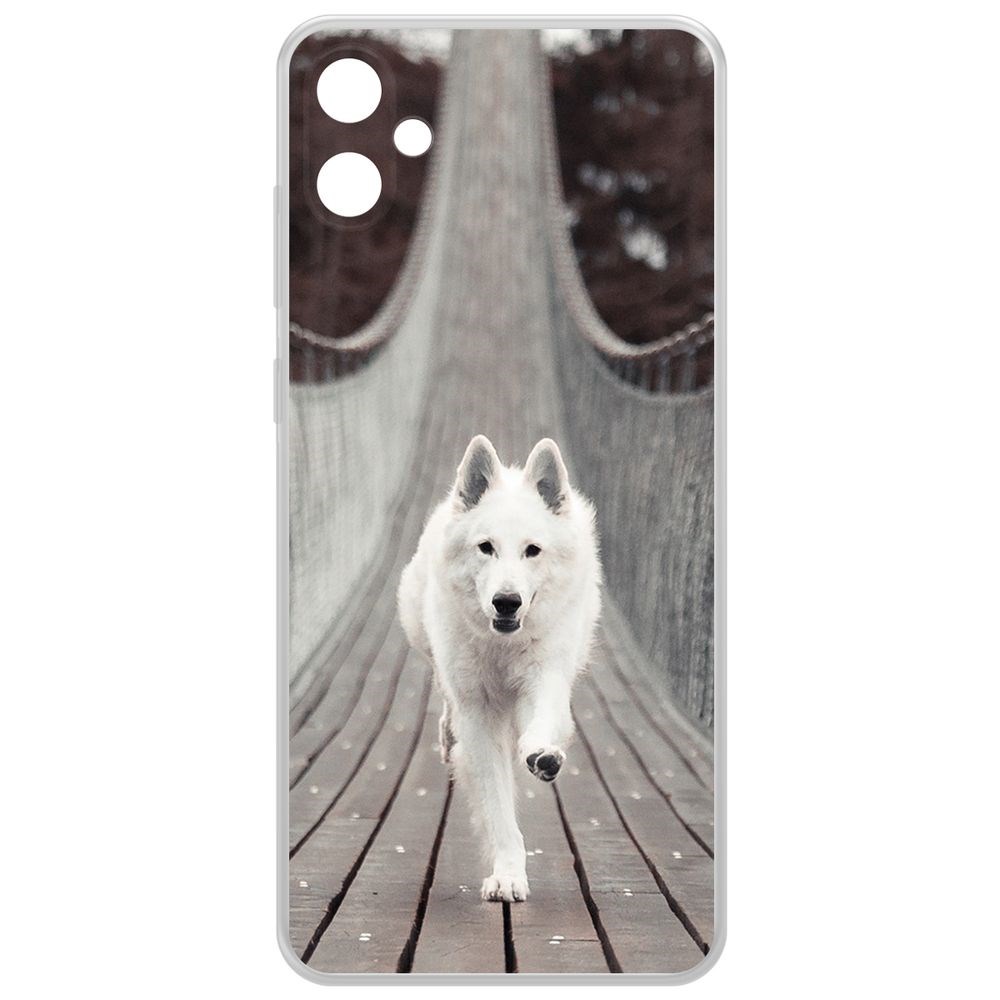 

Чехол-накладка Krutoff Clear Case Пес на мосту для Samsung Galaxy A05, Прозрачный