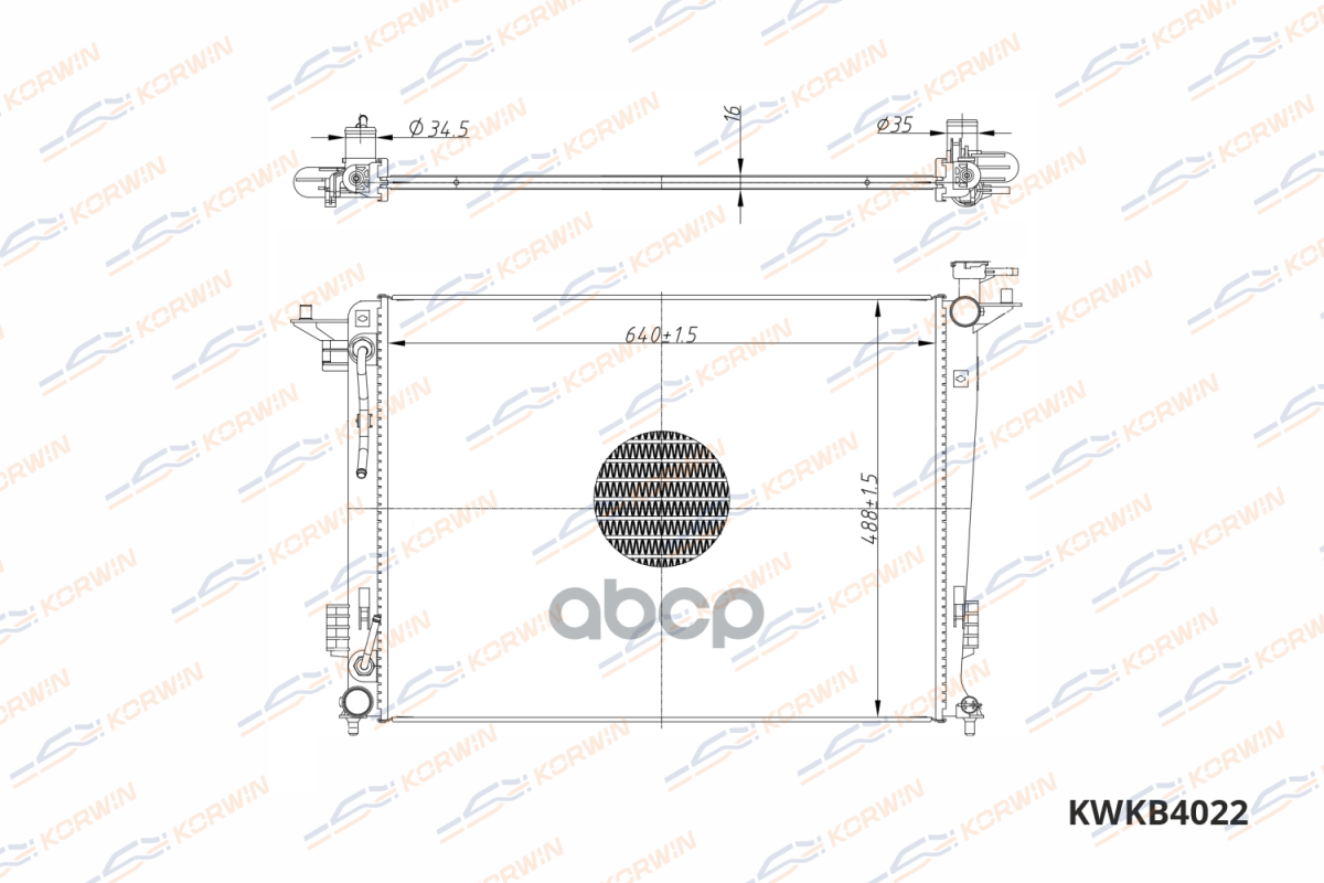 

Радиатор Охлаждения Hyundai Ix35/Sportage Iii 2.0-2.4 (09-) At(Гарантия 2 Года) KORWIN арт