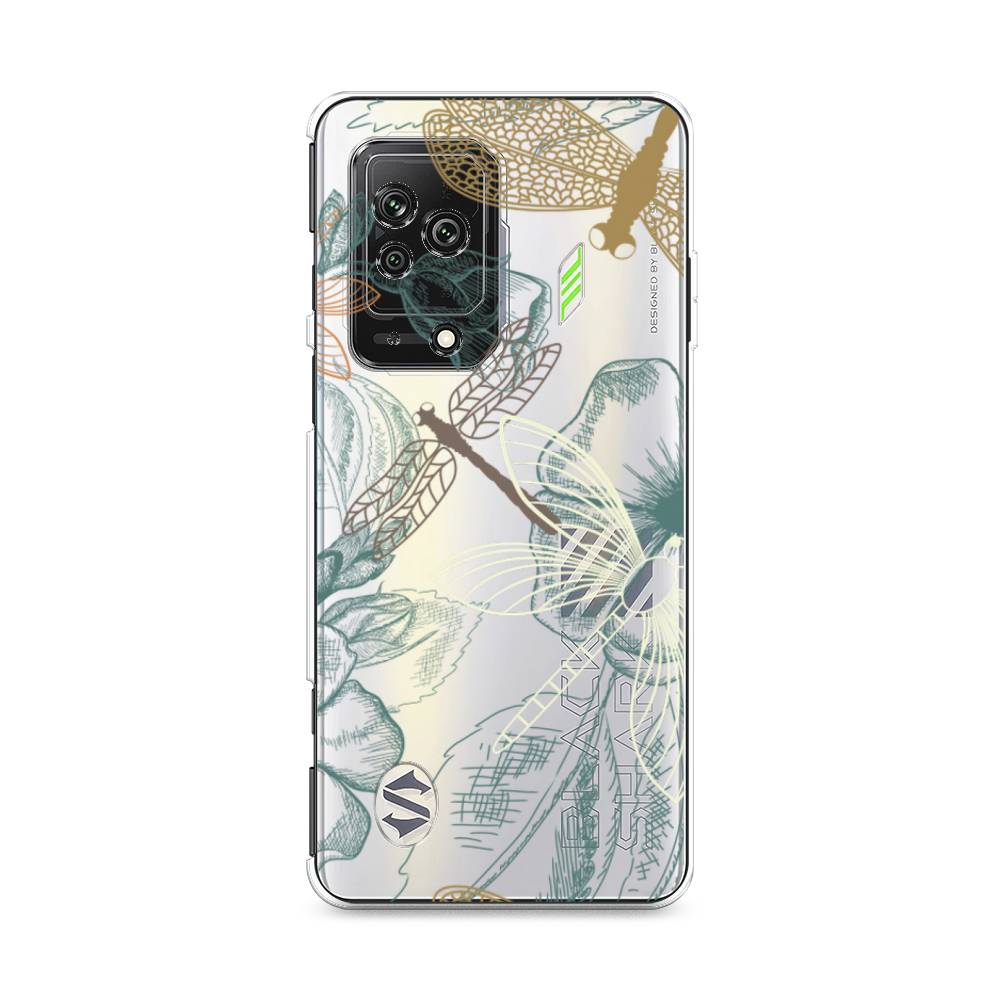 

Чехол Awog на Xiaomi Black Shark 5 "Тени стрекоз", Разноцветный, 314050-8