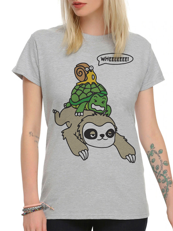 

Футболка женская Dream Shirts Медленные и Ленивые серая XL, Серый, "Медленные и Ленивые"