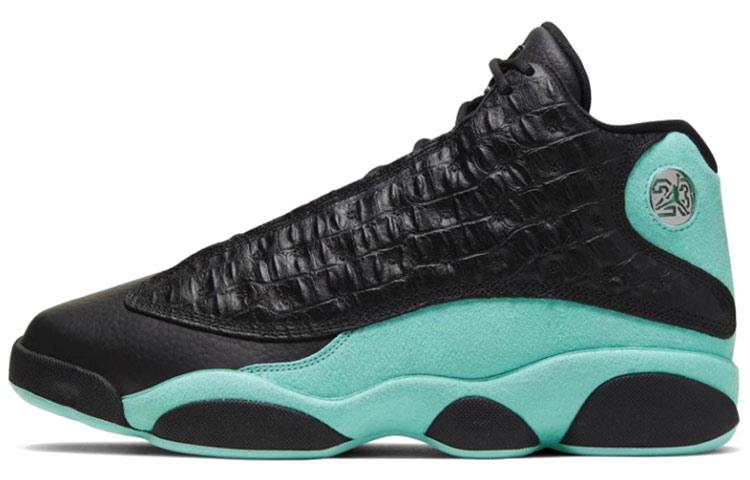 

Кроссовки унисекс Jordan Air Jordan 13 retro island green черные 40 EU, Черный, Air Jordan 13 retro island green