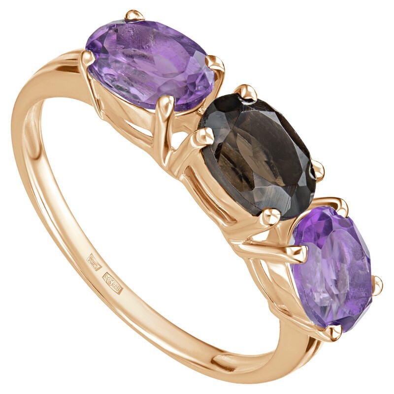 

Кольцо из серебра с аметистом р., LAZURIT-ONLINE 801203, 801203