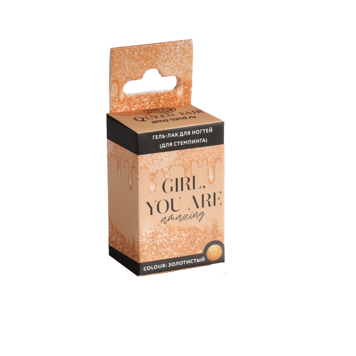 

Гель-лак для стемпинга «GIRL», 3-х фазный, LED/UV, 5 мл, цвет золотистый