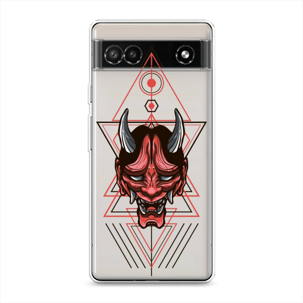 

Чехол для Google Pixel 6A "Hanya Oni mask", Серый;красный;черный, 271150-4