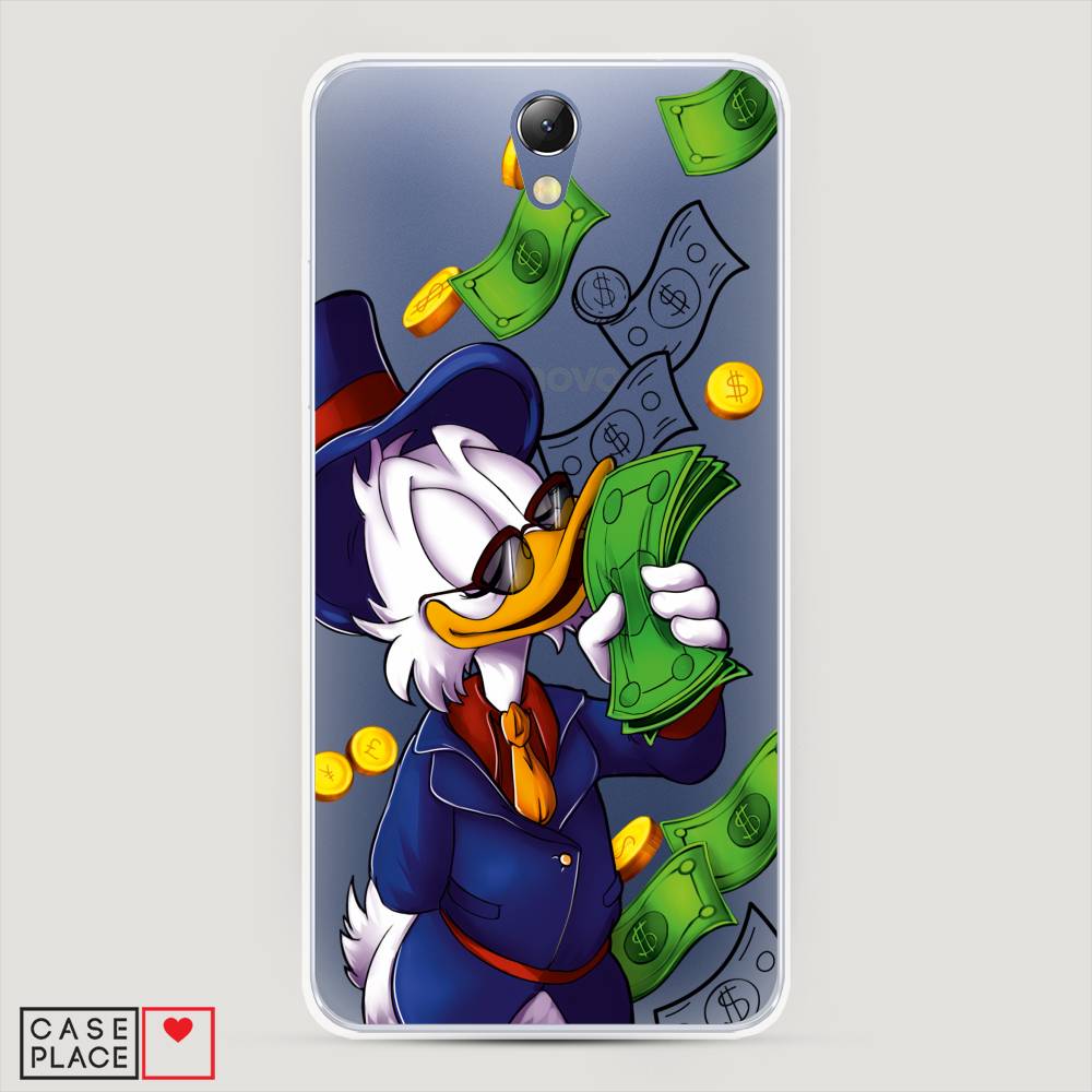 

Чехол на Lenovo Vibe S1 "Scrooge McDuck with Money", Синий;зеленый;белый, 111450-6