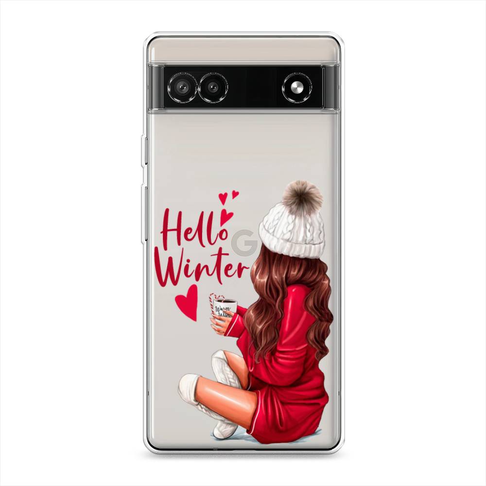 

Чехол для Google Pixel 6A "Hello winter", Красный;белый;коричневый, 271150-5