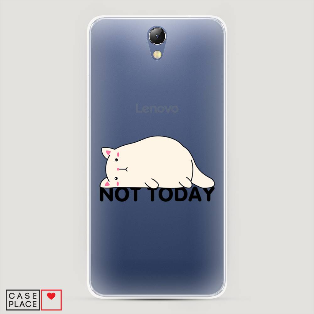 

Чехол на Lenovo Vibe S1 "Cat not today", Белый;розовый;черный, 111450-1